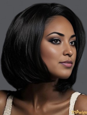 Wigs For African Americans Black Color Bobs Cut Chin Length